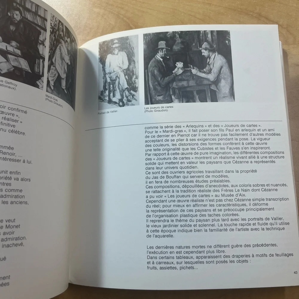 CEZANNE 1982 Impressionist Painter Art Book In French